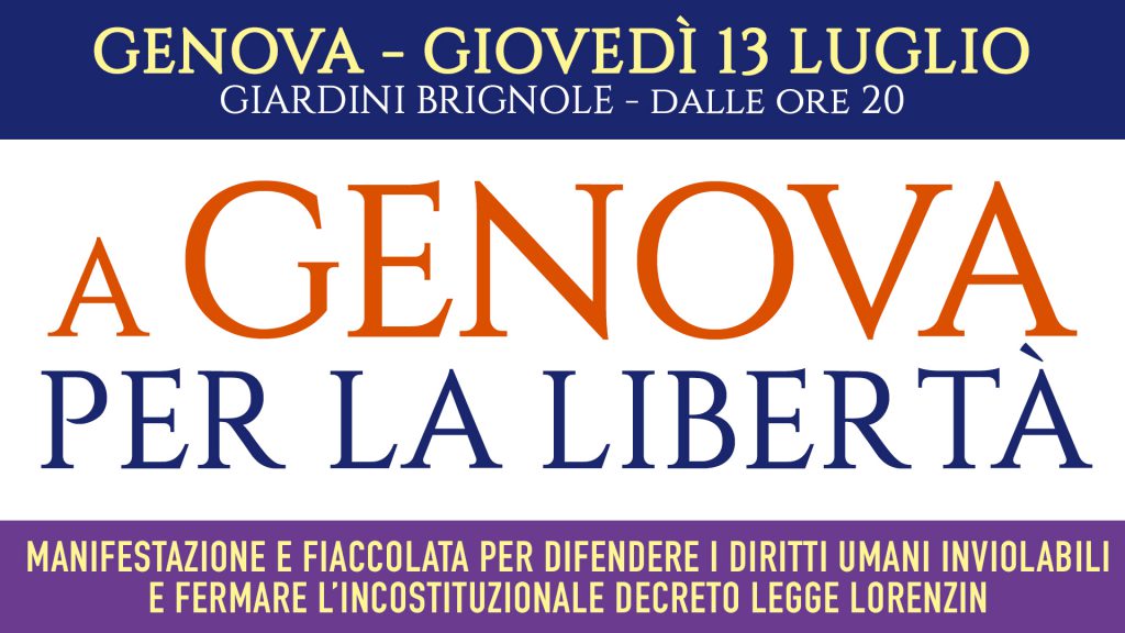 A Genova per la libertà! Manifestazione 13 luglio
