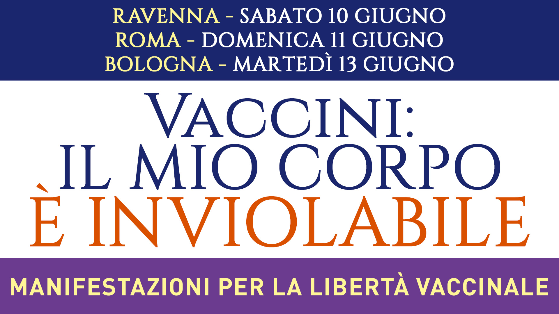 Libertà di Scelta: manifestazioni a Ravenna, Bologna e Roma