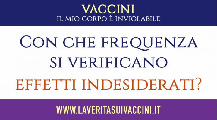 Vaccini: effetti indesiderati