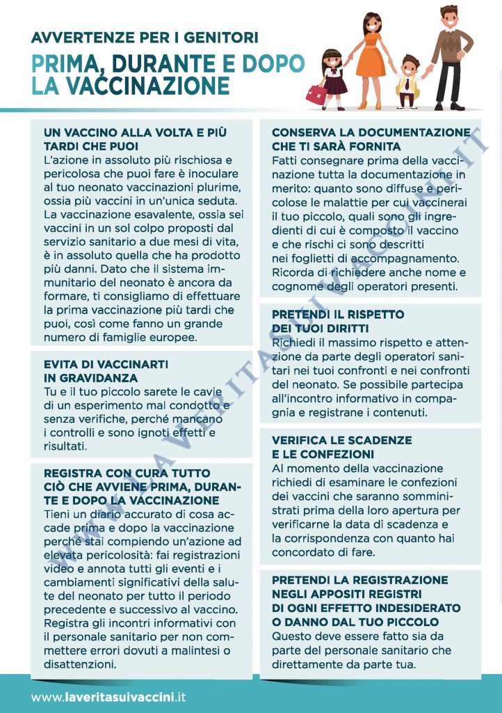 Vaccini sì o no? Pagina 7 dell’opuscolo